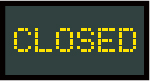 Express Lanes VTMS Message: CLOSED